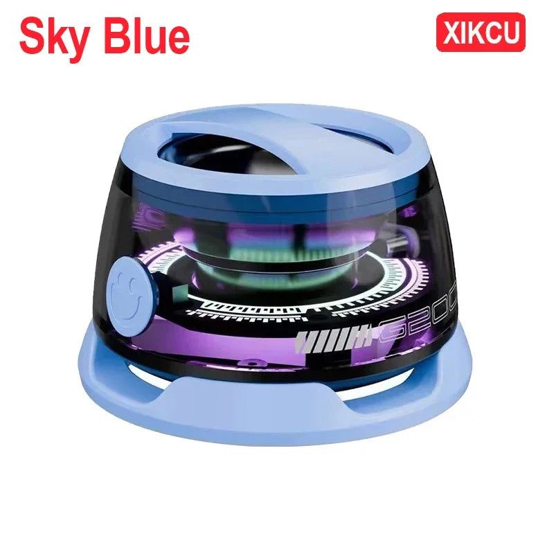 XIKCU G200 Portable Bluetooth Speaker HECATE RGB Lighting Magnetic Speaker BT5.3 Mini Sound Box 7 Hours Playback Phone Holder