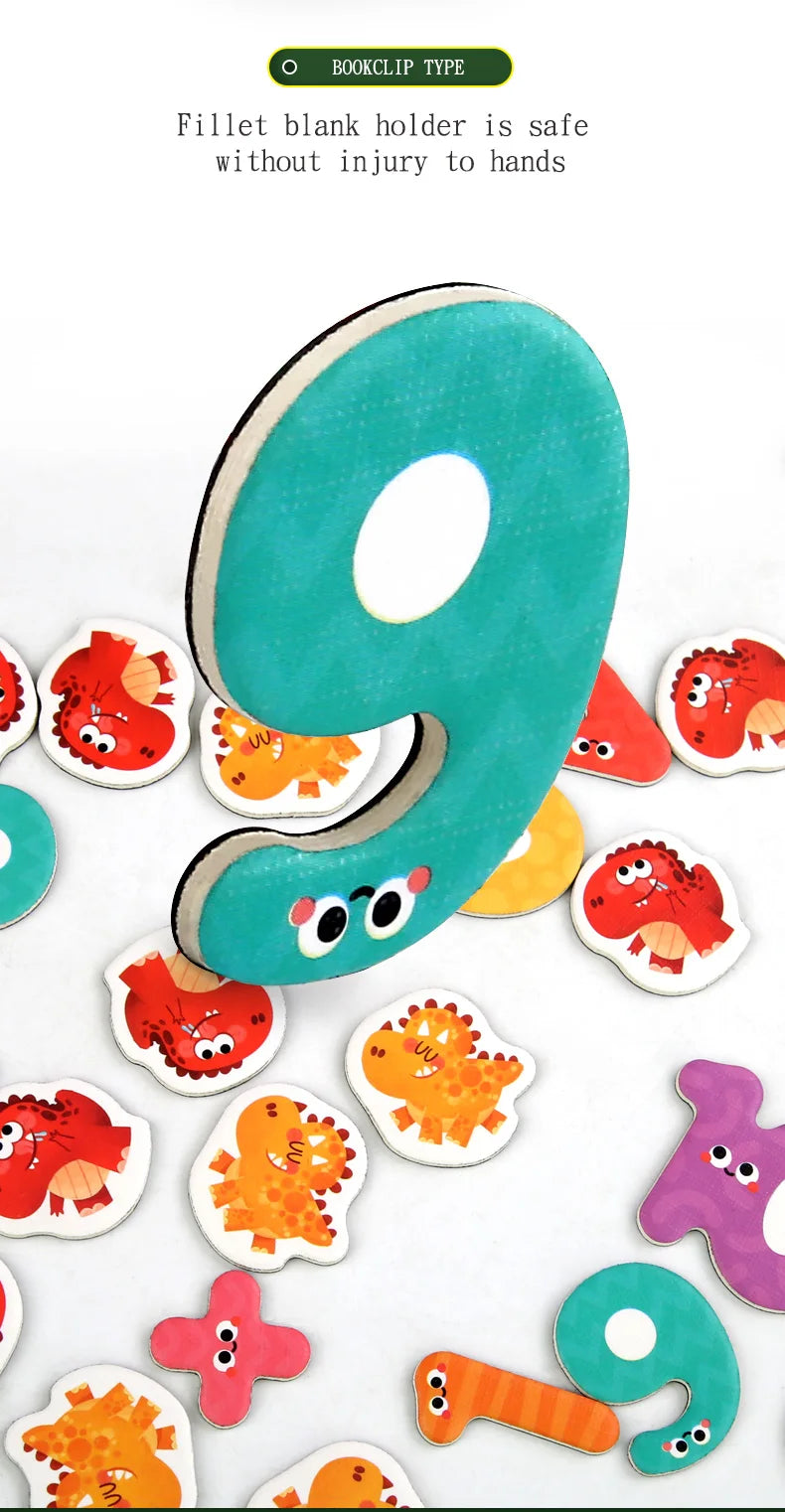 Kids Math Arithmetic Magnetic Stickers Digital Decomposition Arithmetic Montessori Games Baby Early Learning Education Toys