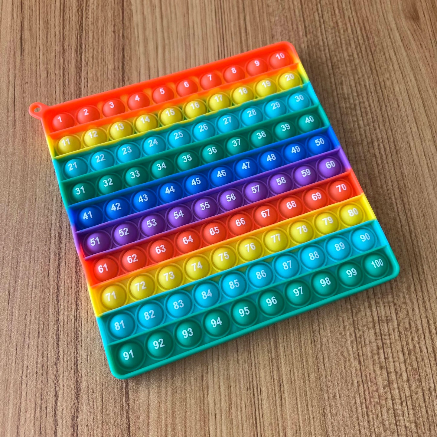 Interactive Math Learning Toy ，Silicone Number Counting Board 1-100, Sensory Fidget Game for Kids，Educational Classroom