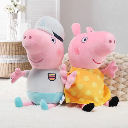 30CM Original Peppa Pig Page Pig Grandpa Pig Grandma Plush Toy Children Page Boy Girl Doll Peppa George Doll Birthday Gift