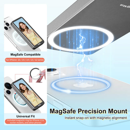 Phone Vlog Selfie Monitor Screen, Touchscreen Monitor, Wireless Transmission with Bluetooth Remote for iPhone Live Stream TikTok