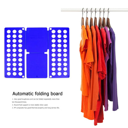 Plastic Clothes Folding Board Easy and Fast Kids Laundry Folder Shirt Folding Board Home Storage Tool for Kid Children Adults