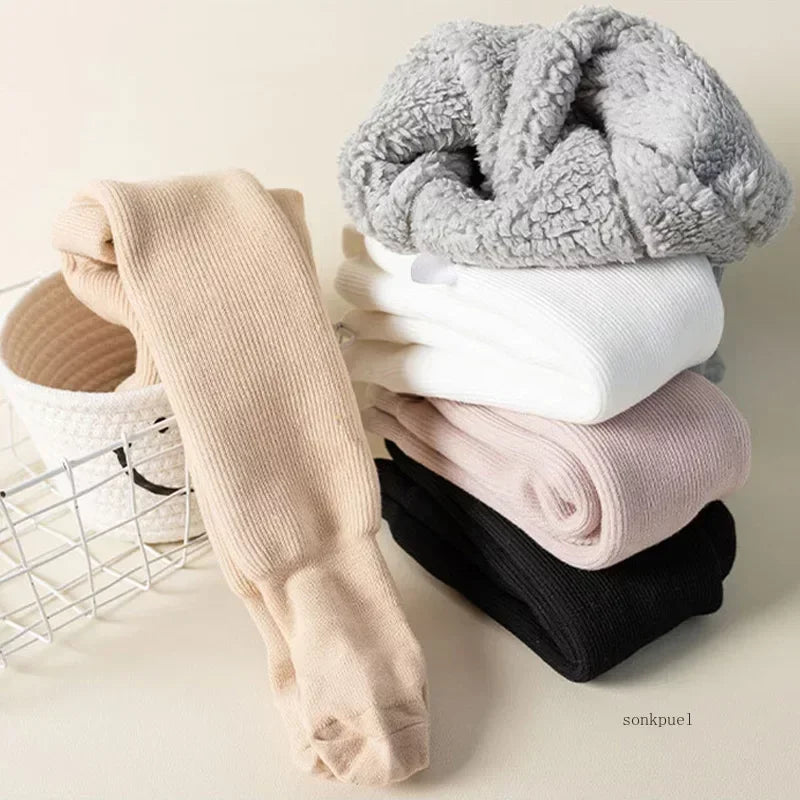 Winter Kids Tights for Girls - Thick Warm Cotton Pantyhose for Toddlers & Children 0-8 Years