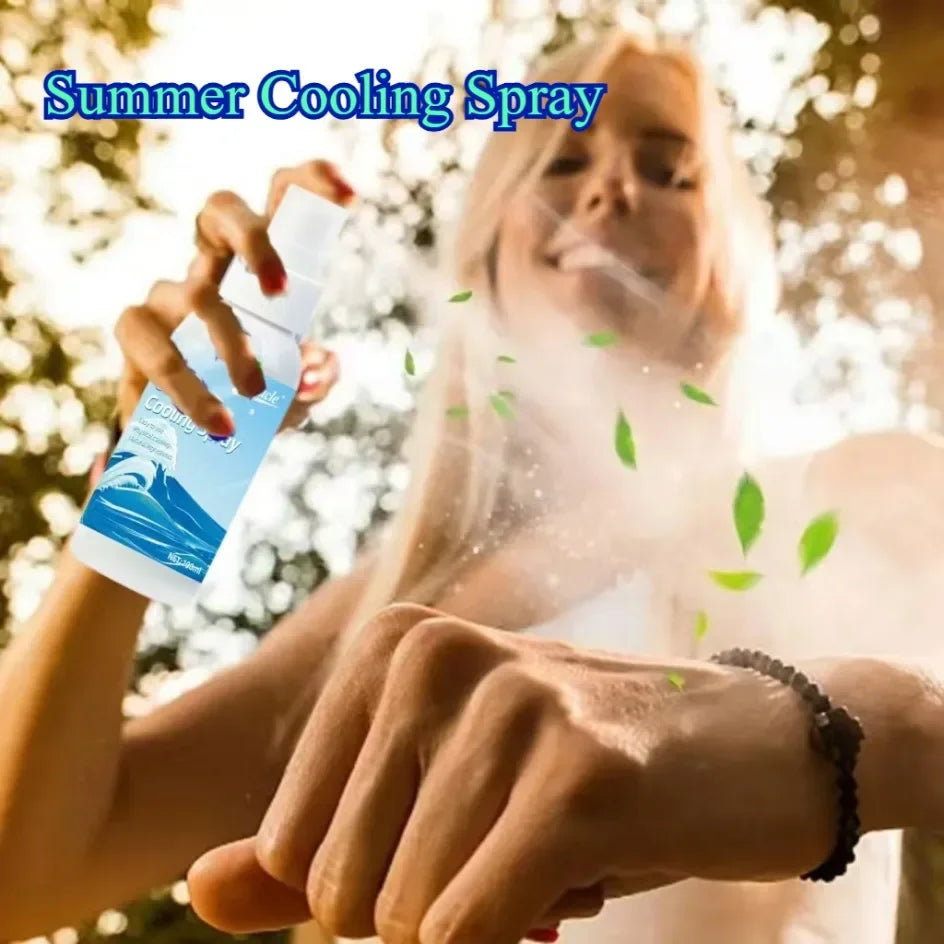 Summer Cooling Spray Car Seat Coolant Hot Days Interior Household Pool Courtyard Outdoor SportsPet Shoes Quick Cooling Agent