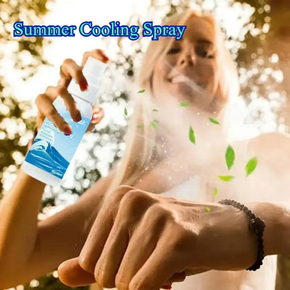 Summer Cooling Spray Car Seat Coolant Hot Days Interior Household Pool Courtyard Outdoor SportsPet Shoes Quick Cooling Agent