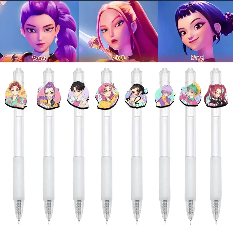 Demon Hunters Gel Pen Kpop Pen Hunter Ballpoint Pen Party Favors for Guest School Office Stationery Supplies Writing Tools