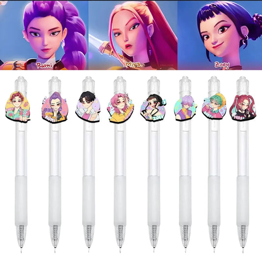 Demon Hunters Gel Pen Kpop Pen Hunter Ballpoint Pen Party Favors for Guest School Office Stationery Supplies Writing Tools