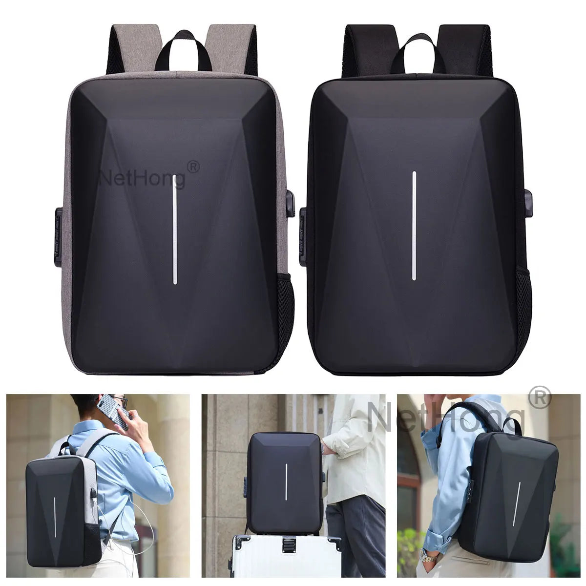 Saison-Highlight: Modischer Rucksack mit hohem Fassungsvermögen für Schüler, Studenten und Pendler im britischen Business-Stil.