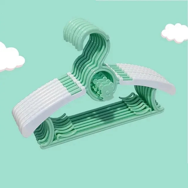 Non-slip Baby Clothes Hanger Adjustable Storage Hangers Plastic Multi-Functional Clothes Hanger, Clothing Store，Family