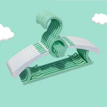 Non-slip Baby Clothes Hanger Adjustable Storage Hangers Plastic Multi-Functional Clothes Hanger, Clothing Store，Family