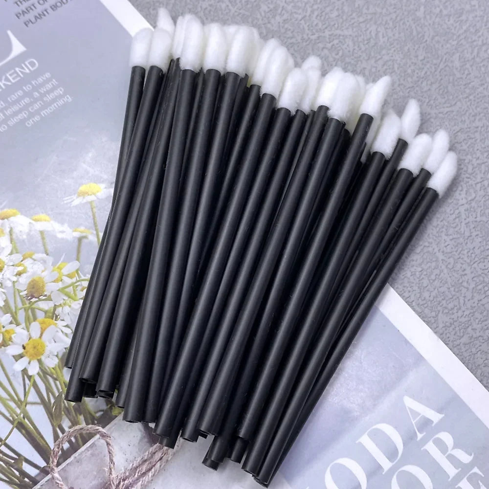 50/1000 PCS Lip Brushes Disposable Cosmetic Lip Brush Lipstick Lip Glossy Wands Cleaner Applicator Eyeshadow Makeup Brush Tool
