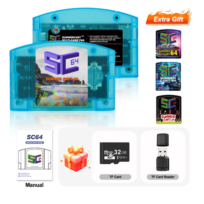 SummerCart64 Open Source N64 Game Card For Nintendo 64 Game Console With Simulator Function Compatibility 5400+ games
