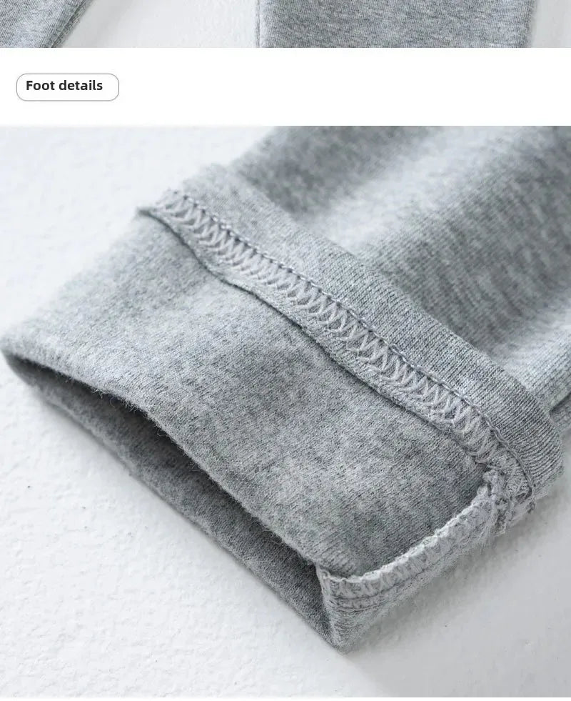 Girls Pure Cotton Long Pants - Slim Fit Thermal Underwear for Kids | Spring Autumn Base Layer