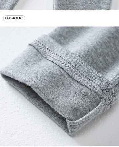 Girls Pure Cotton Long Pants - Slim Fit Thermal Underwear for Kids | Spring Autumn Base Layer