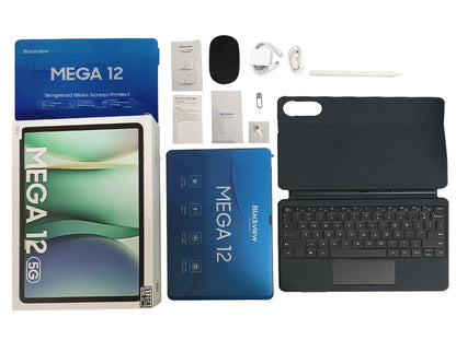 【World premiere】Blackview MEGA 12 Tablet 5G 12.2" 2.4K 120Hz Display Dimensity 7200 CPU IP69K Waterproof 50MP 10000mAh Pad PC