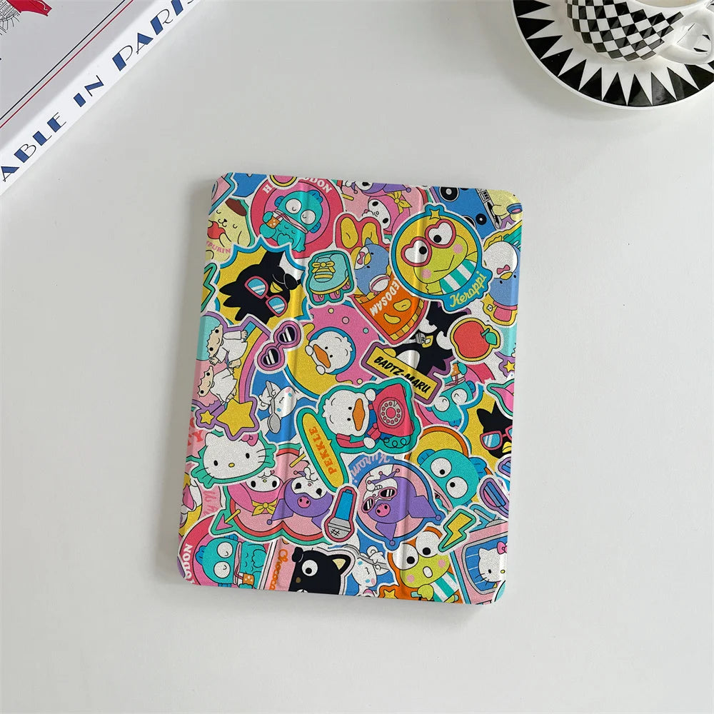Cartoon Case For iPad Pro 2025 11 inch Air 2024 10th iPad 7 8 9 10.2 Air 5 4 10.9 5 6 9.7 inch Air3 10.5 mini Sleep wake Cover
