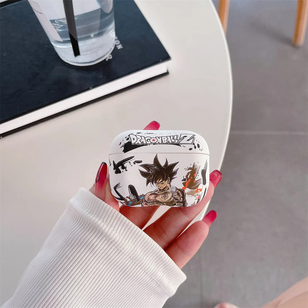 Anime Dragon Ball Son Goku Earphone Case for Airpods 1/2 3 Pro 2 4 2024 Buu Vegeta Wireless Bluetooth Headset Protective Cover