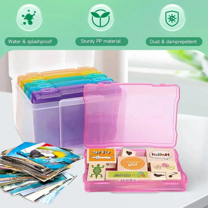 Jumbo Photo Storage Box 800 5X7 Picture Album Organizer Container Craft Case