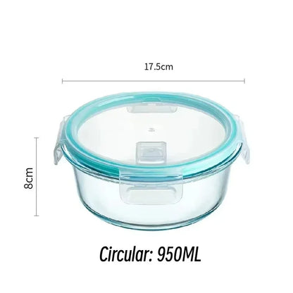 Premium Glass Lunch Box - Airtight Food Storage Containers with Leak-Proof Lids, Microwave & Dishwasher Safe Meal Prep Bento Boxes