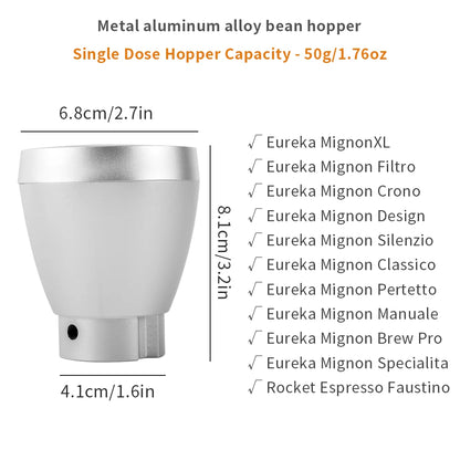 Coffee Beans Grinder Single Dose Hopper/Bellows Coffee Grinder Bean Bin Blowing Cleaning Tools For Eureka Mignon And Helios