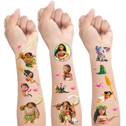 Moana Maui Simea Temporary Tattoo Stickers Party Favors Gifts Goodie Bag Fillers for Kids Birthday Party Supplies Baby Shower