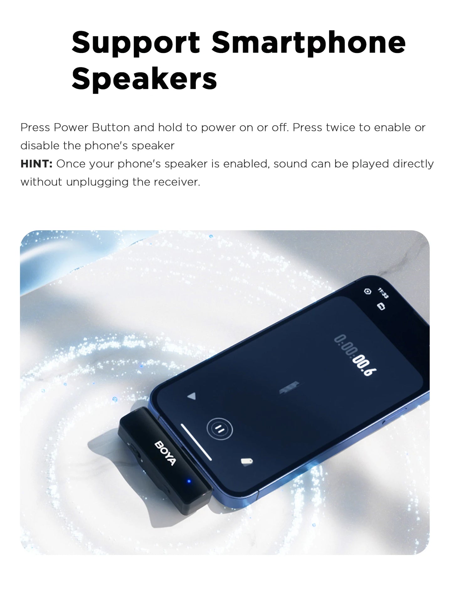 BOYA BOYALINK Wireless Lavalier Lapel Microphone for iPhone Android DSLR Camera Youtube Live Streaming Audio Recording Interview