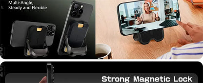 SUPCASE Magnetic Wallet Phone Stand Card Holder for iPhone 16/15/14/13 Series Strong Magnetic Lock Wallet with Stand