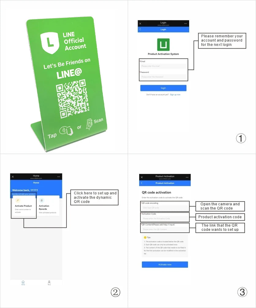 Hilo Programmable NFC215 Google Review Card NFC Station Table 13.56Mhz QR code can be independently set to link Standing Card