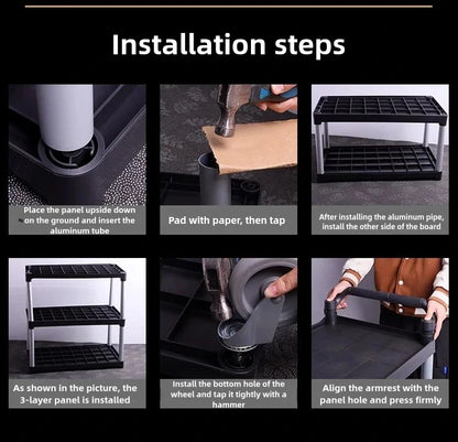 Loading Storage Trolley Cart Tool Service Cart Auxiliary Tool Trolley Carrito De Almacenamiento Con Ruedas Organizer Cart ST042