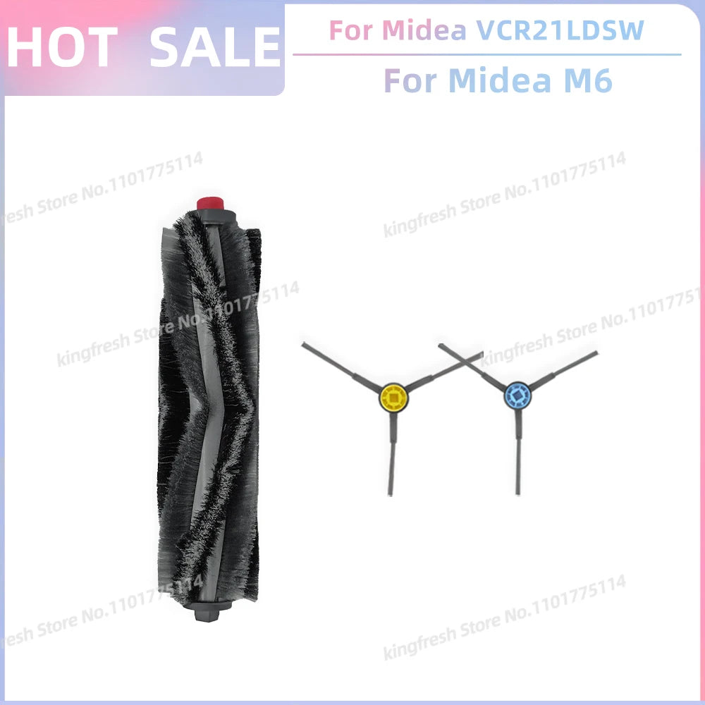 Fit For Midea VCR21LDSW / Midea M6 / Eureka NER600 Robot Vacuum Parts Main Roller Side Brush Hepa Filter Mop Cloth Accessories