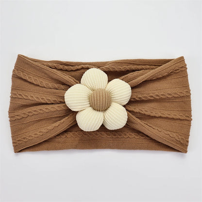 New Flower Nylon Girl Hairband Elastic Soft Baby Headband for Children Turban Headwear for Newborn Baby Kids Hair Accessories