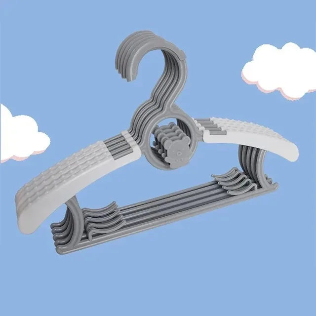 Non-slip Baby Clothes Hanger Adjustable Storage Hangers Plastic Multi-Functional Clothes Hanger, Clothing Store，Family