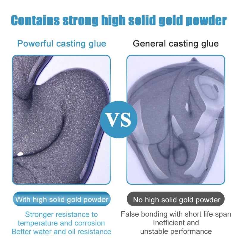 10/6/4/2Pcs Metal Repair Adhesive High Strength Bonding Sealant Weld Seam Metal Adhesive Heat Resistance Strong Casting AB Glue