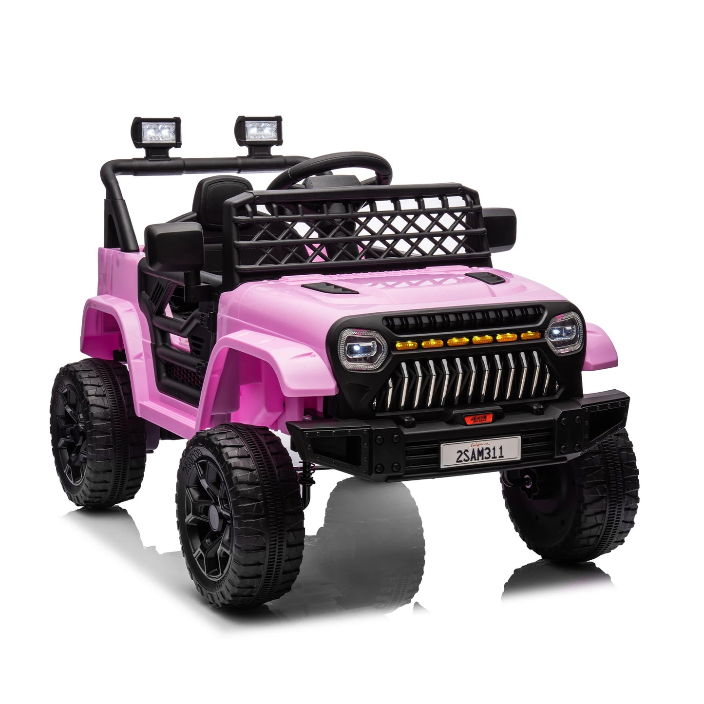 12V Ride On Car for Kids Electric Vehicle Toddles Battery Powered Truck Car Toy with Remote Control, 4-Wheel Suspension