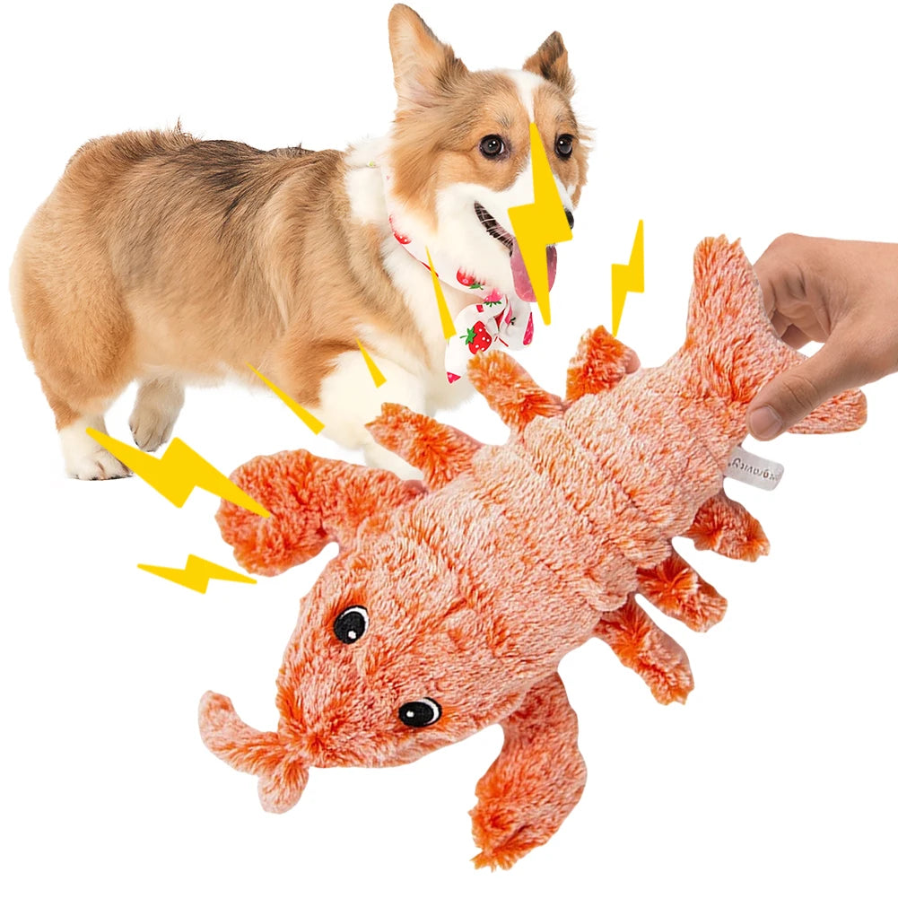Funny Interactive Dog Plush Toy Jumping Moving Dog Toy Interactive Dog Toys To Keep Them Busy for Medium Dogs Teething