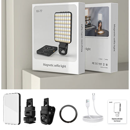 Mini Magnetic Phone Selfie Light For iPhone Magsafe Pocket Light for Tablet Laptop Computer Video TikTok YouTube Filming Makeup