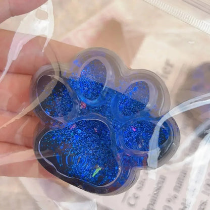 1PC Dark Starry Sky Cat Claw Squishy Fidget Toys Soft Cute Cat Paw Slow Rebound Pinch Decompression Toy for Kids Christmas Gifts
