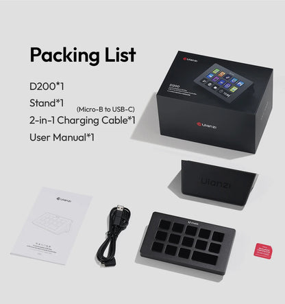 Ulanzi D200 Stream Deck Keyboard 13 LCD Keys All Customizable for Gaming Boardcast Livestreaming Office Content Creation YouTube