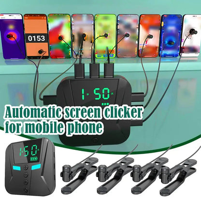 Mobile Phone Screen Clicker Device Live Broadcast Fast Praise Automatic Loop Connecting Device Point Device Universal Tools Kit