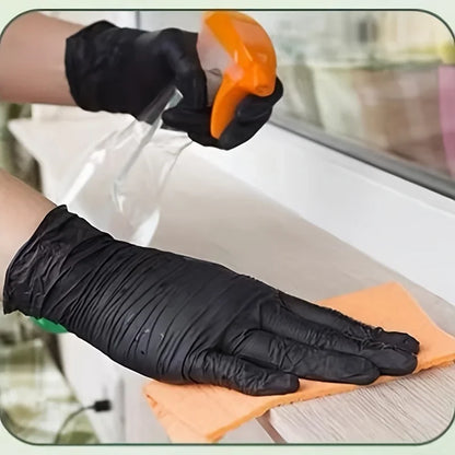 Disposable Gloves Nitrile Gloves Kitchen Black Home Cooking knit reel Tools Tattoo Washing Car Household Cleaning Work Gloves