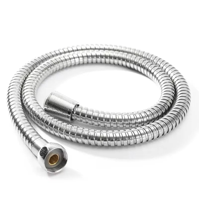 High Quality Grey 1.5m/ 2m /3m G1/2 Inch Flexible Shower Hose Stainless Steel Chrome Bathroom Water Head Shower Extension Pipe