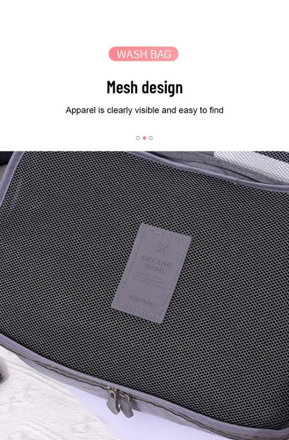 Premium 6-Piece Travel Luggage Organizer Set - Lightweight Packing Cubes for Suitcase Organization