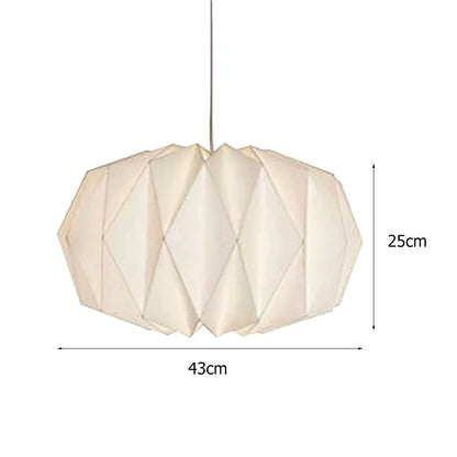 Hanging Lamp Cover Nordic Style Chandelier Lamp Shade Creative Paper Origami Ceiling Pendant Lampshade for Living Room Decor