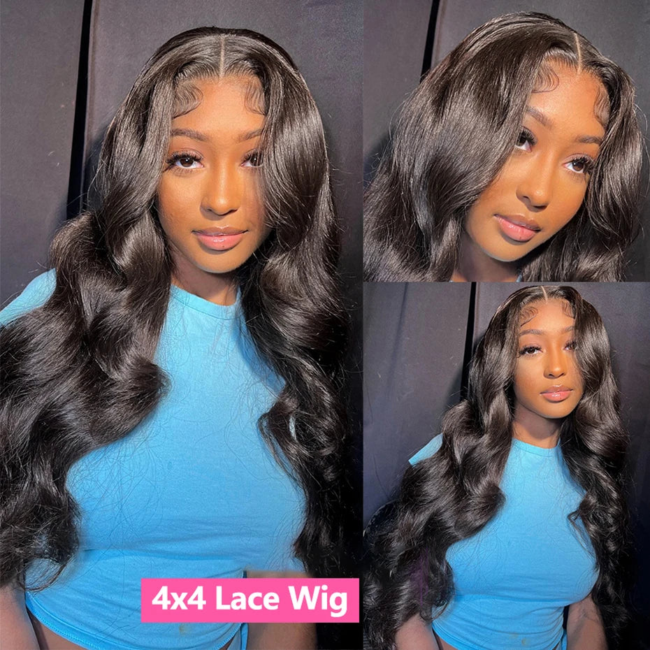 Body Wave 13x4 Lace Front Wigs Human Hair 13x6 Transparent Lace Frontal Wigs Human Hair PrePlucked 4x4 Lace Wigs For Women Bling