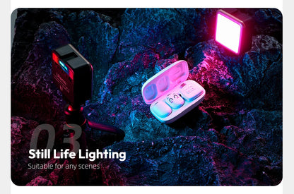 Ulanzi VL49 RGB Camera Light LED Video 2500K-9000K 800LUX Magnetic Mini Fill Light 3 Cold Shoe 2000mAh Type-C for Youtube