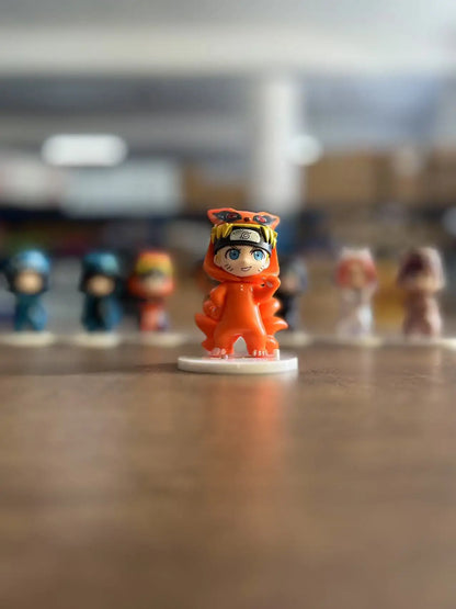 Naruto Bnfigureq Pajamars Series Blind Box Action Figures Model Sasuke Kakashi Costume Design Decoration Gift Toy