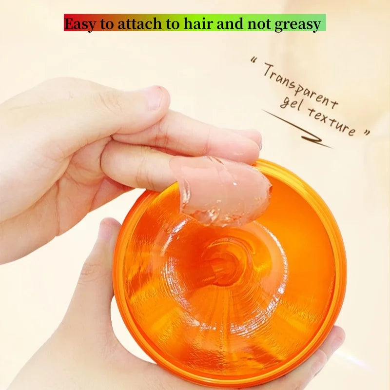 113g of Glossy Styling Jelly Hair Gel, with a Refreshing and Non-Sticky Texture, Easy to Care for Hair Details, Allowing You to Change Your Hairstyle at Will and Showcase a Fashionable and Individualistic Charm.