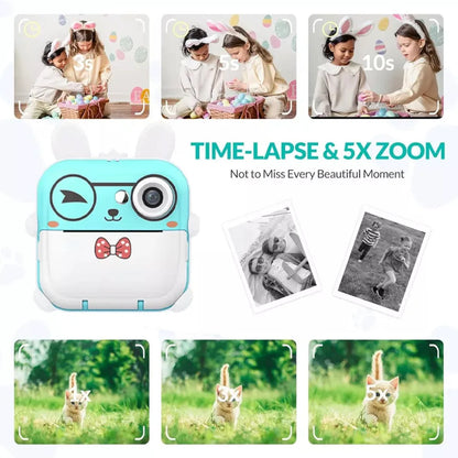 Children 1080P HD Digital Camera Toys Instant Print for Kids Thermal Print Camera Instant Print Photo Video With 32G Memory Card