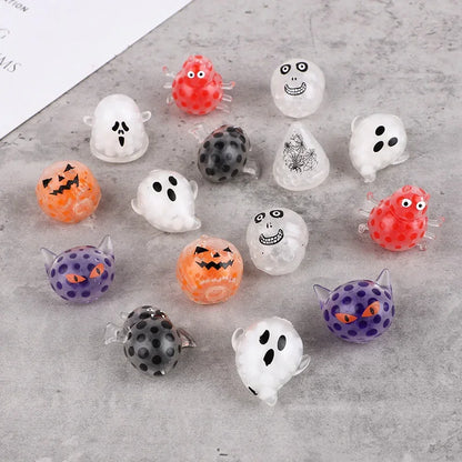 5/10/20Pcs Halloween Squeeze Ball Pumpkin Ghost Fidget Toy Kids Halloween Birthday Party Favors Trick or Treat Goodie Bag Filler