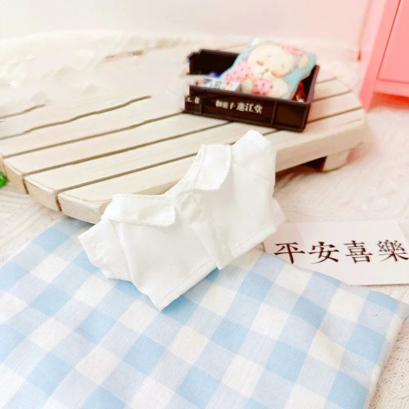 NO Doll,  For Labubu Doll Clothing Set Hat 17cm Clothes Shoes Doll DIY Accessories Training Sitting Party Games Toys Gifts